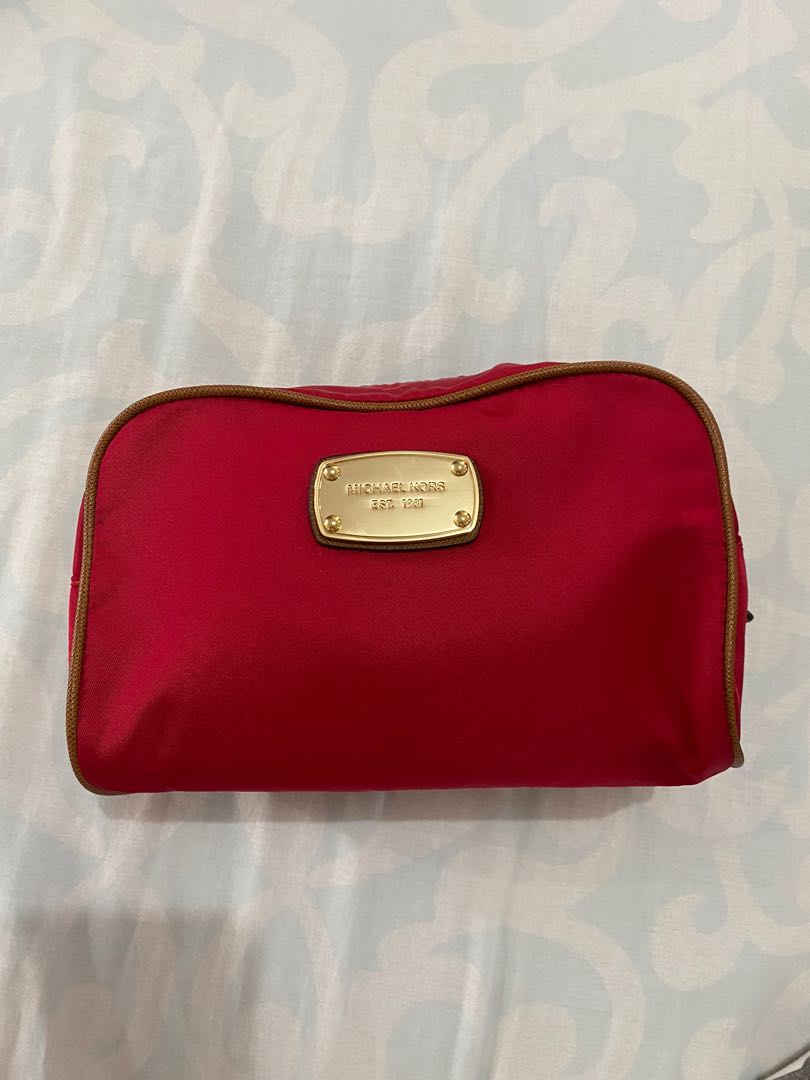 michael kors canvas pouch