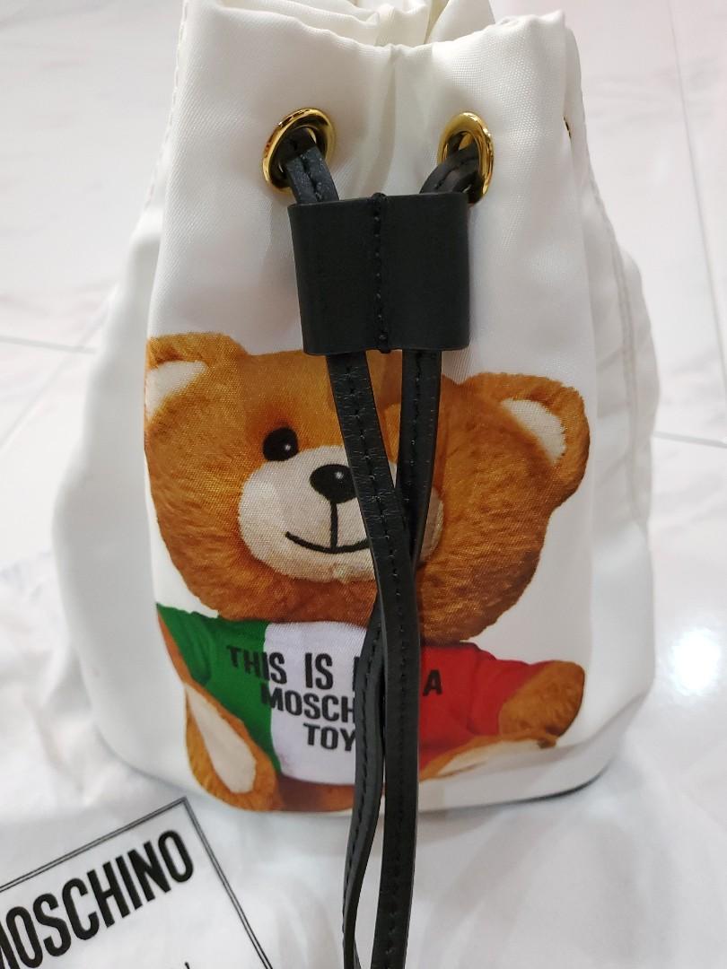 Moschino Teddy Bucket Drawstring Bag