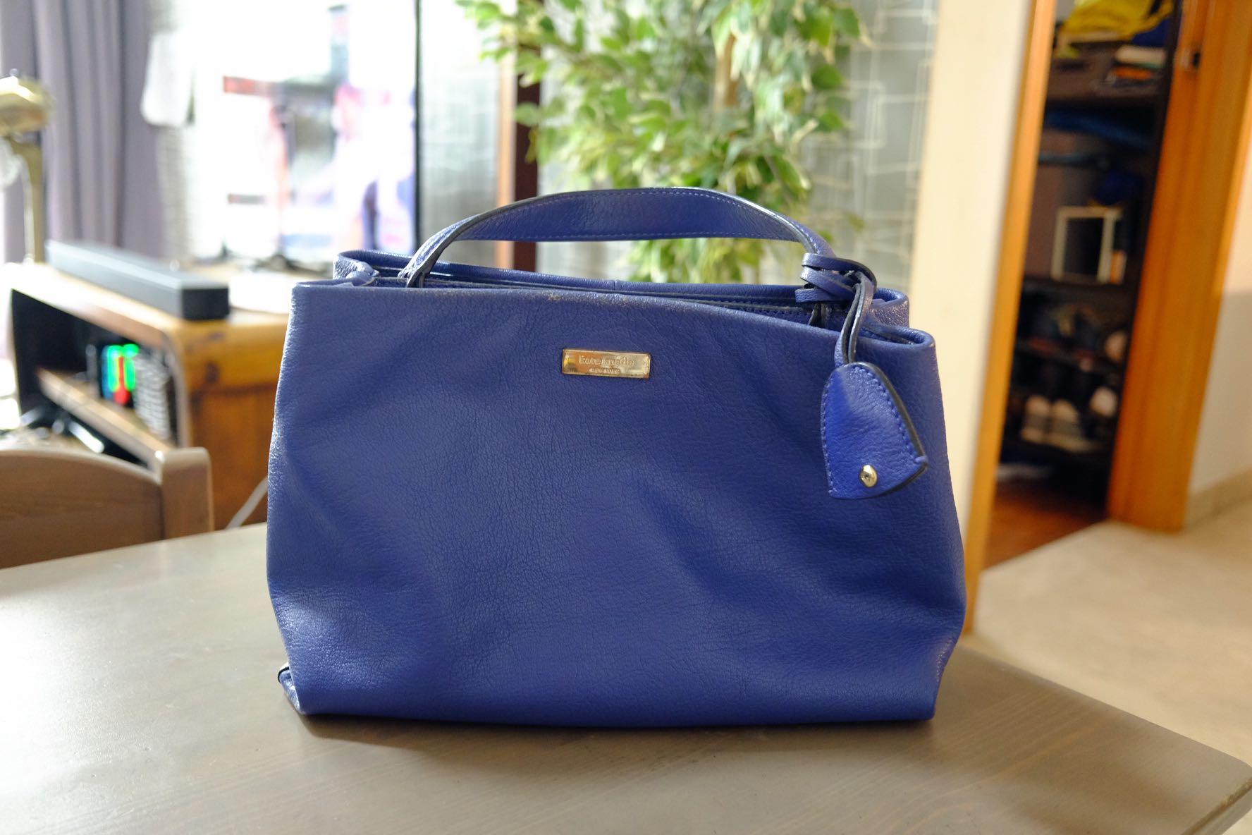 Need Repair!] KATE SPADE Blue Leather Handbag, Women's Fashion, Bags &  Wallets, Tote Bags on Carousell