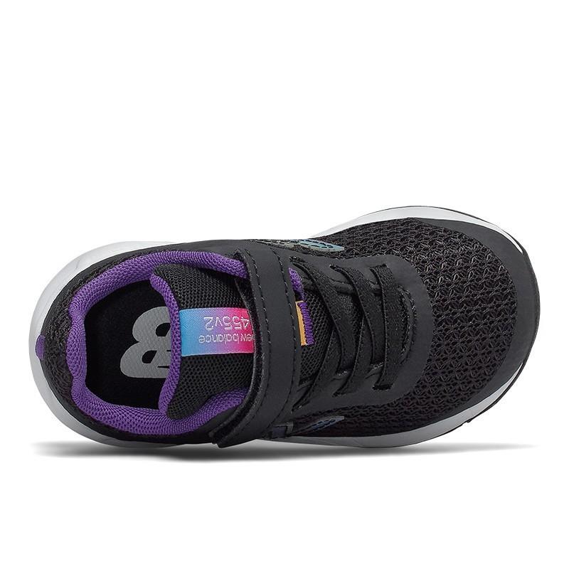 New Balance 455v2 Infant Girls Shoes Black Rainbow Babies Kids