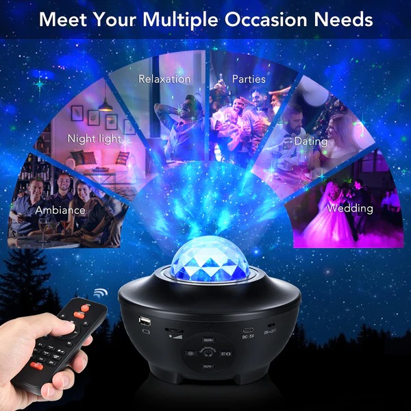 Eicaus 2 in 1 top night light laser projector