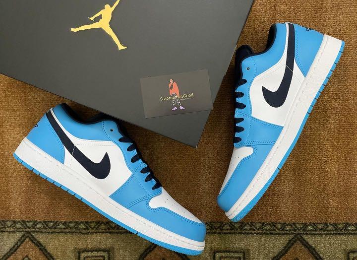 Nike Air Jordan 1 Low Unc Men S Fashion Footwear Sneakers On Carousell