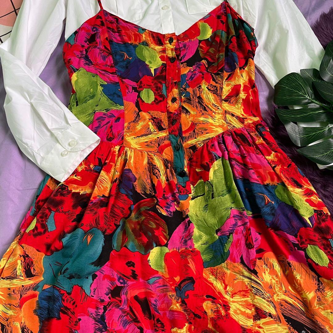 Divided Floral Jumperdress (Category: Jumpsuits) located in Manila. Submitted by julimi_ (Listing ID 1101118872, Image 3). Description: DO NOT ORDER IF YOU’RE NOT SURE; FOR SURE BUYERS ONLY! ⚠️🛍 !!! PROMO ALERT; BUY 4 JUMPERSKIRT TAKE 1 FREE !!! Details: Divided Floral Jumperdress Price: ₱99.00 Size: S-M Length: 35 inches Width (Front): 13 inches Other deets: HQ | Complete Buttons | Adjustable Straps 🛒 DM us for more info! Shopee Checkout Avail