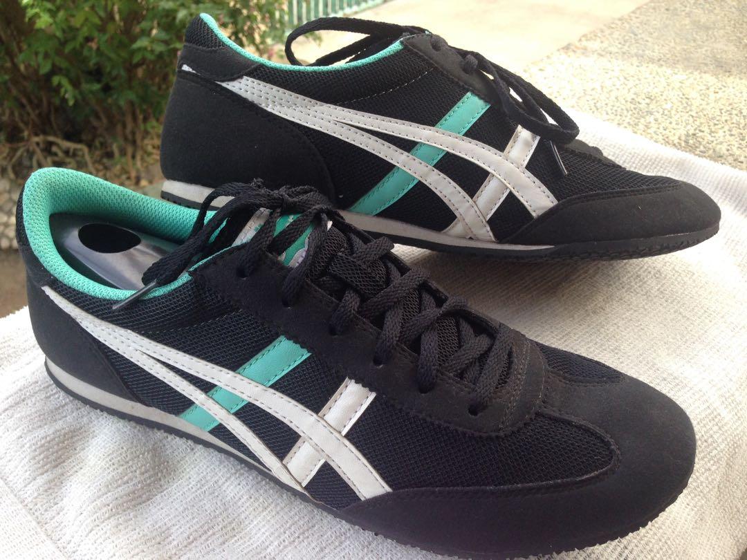 Onitsuka tiger white black green clearance