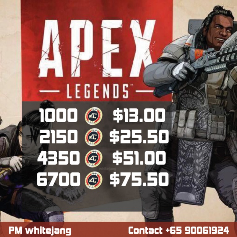  Origin Steam Apex Legends Coins Video Gaming Gaming Accessories 