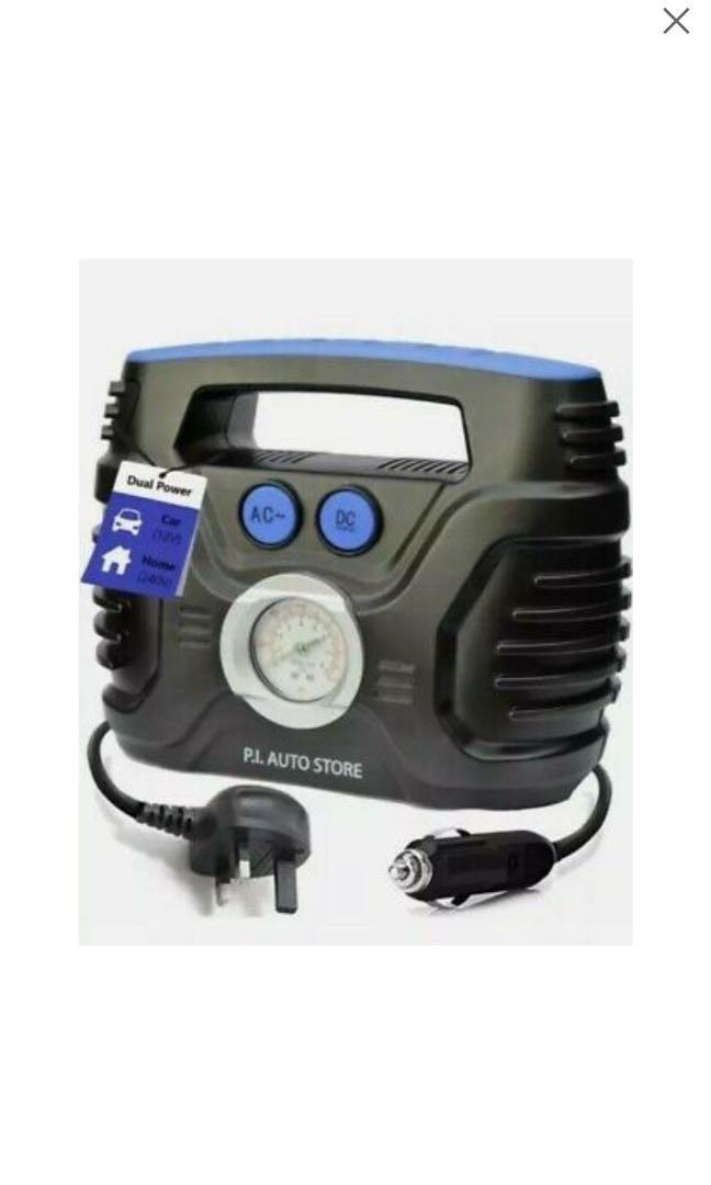 P.I. Auto Store Dual Power 12VDC 240VAC Car Tyre Inflator Car