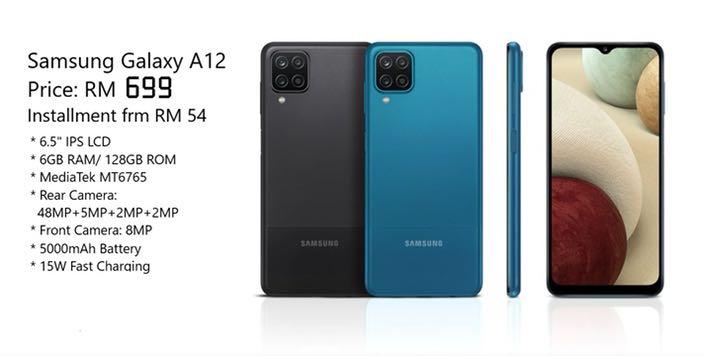 Samsung A12 128gb 6ram New Model New Stock 2021 Mobile Phones Tablets Android Phones Samsung On Carousell
