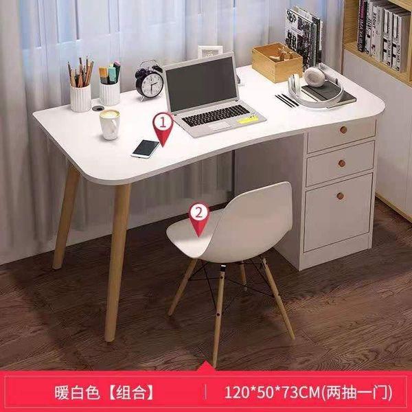 Scandinavian Computer Table Desk with 3 Drawers (Category: Tables & Sets) located in Manila. Submitted by affordshopz (Listing ID 1101106420, Image 3). Description: Material: Mdf Laminated wood + solid pine wood legs ✅Scandinavian minimalist style ✅with 3 drawers ✅made out of modified density fiberboard dimension: height: 73cm length: 120cm width: 50cm with 3 drawers sturdy and easy to assemble Colors: 3 COlors NOTE: chair not included 𝕄𝕠𝕣𝕖 �
