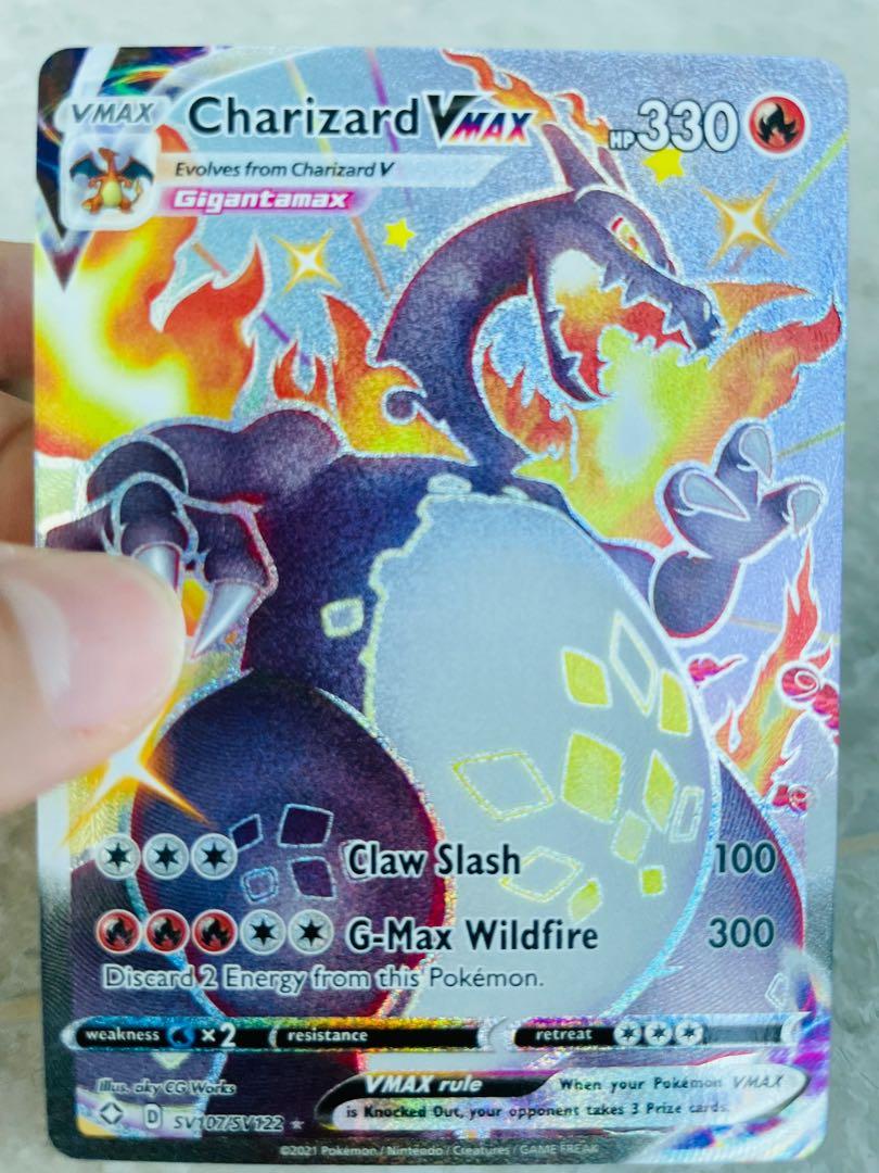 Shiny charizard vmax Hobbies Toys Toys Games on Carousell
