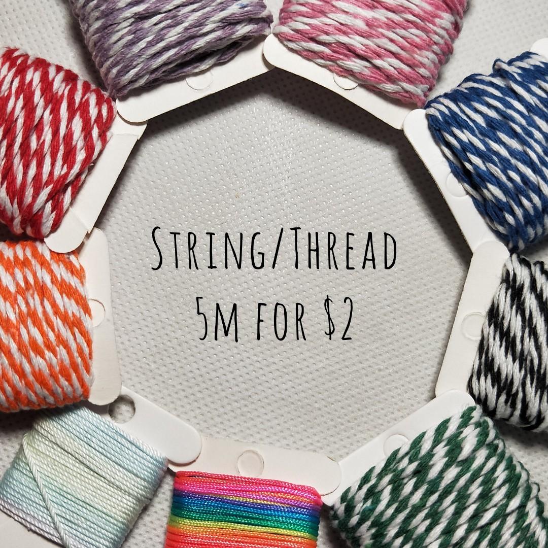 String / Thread, Hobbies & Toys, Stationery & Craft, Craft Supplies & Tools  on Carousell
