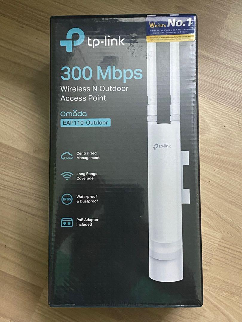 TP-Link EAP 110-OUTDOOR 300MBPS WIRELESS N OUTDOOR ACCESS POINT, Computers  & Tech, Parts & Accessories, Networking on Carousell