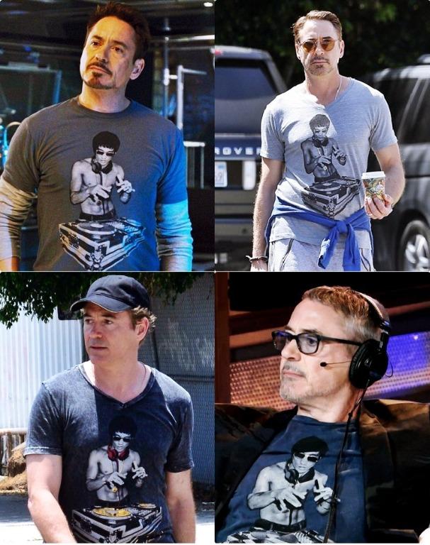 T Shirt Bruce Lee Tony Stark Top Gear Size L