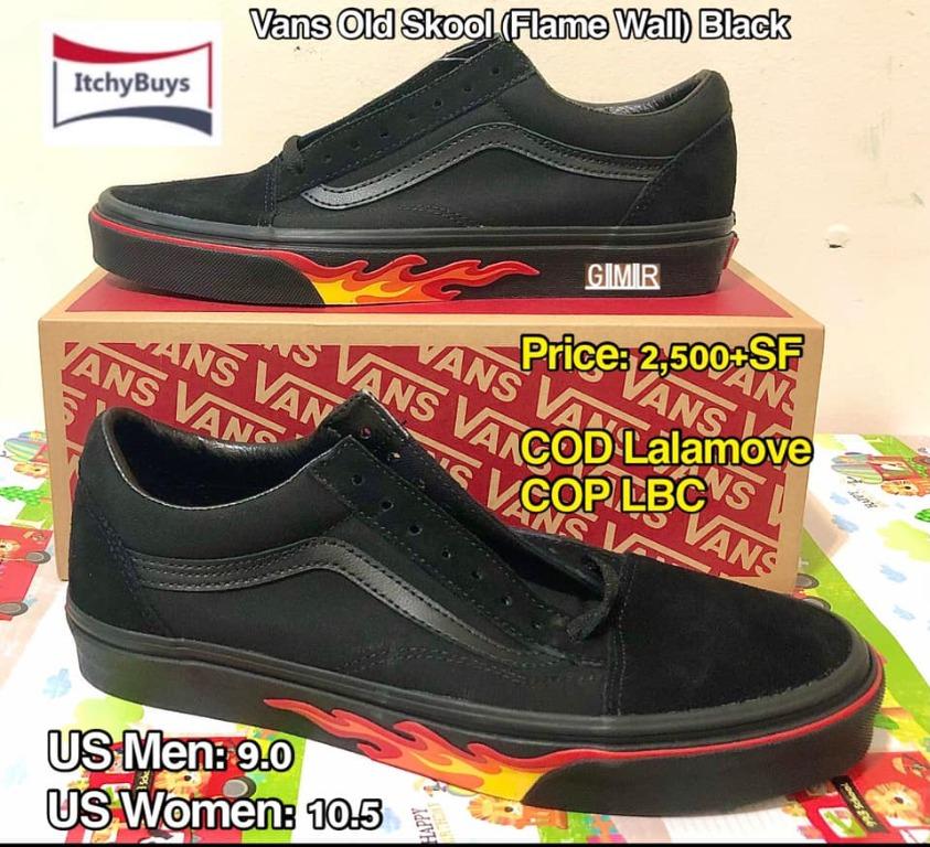 vans old skool flame wall