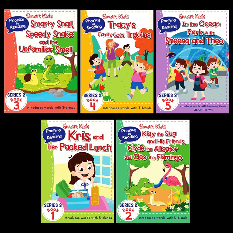 WS SMART KIDS PHONICS IN READING BOOK SERIES 2 BOOK 1 TO 5, Hobbies ...