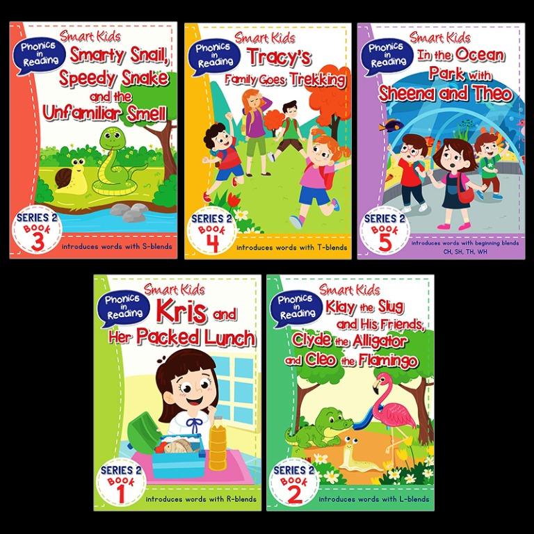 WS SMART KIDS PHONICS IN READING BOOK SERIES 2 BOOK 1 TO 5, Hobbies ...