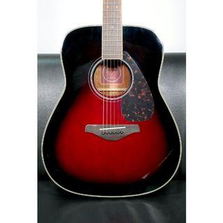 Yamaha FG720S Solid Spruce Top Dusk Sun Red DSR Steel String Dreadnaught Acoustic Guitar for Beginner Casual Players