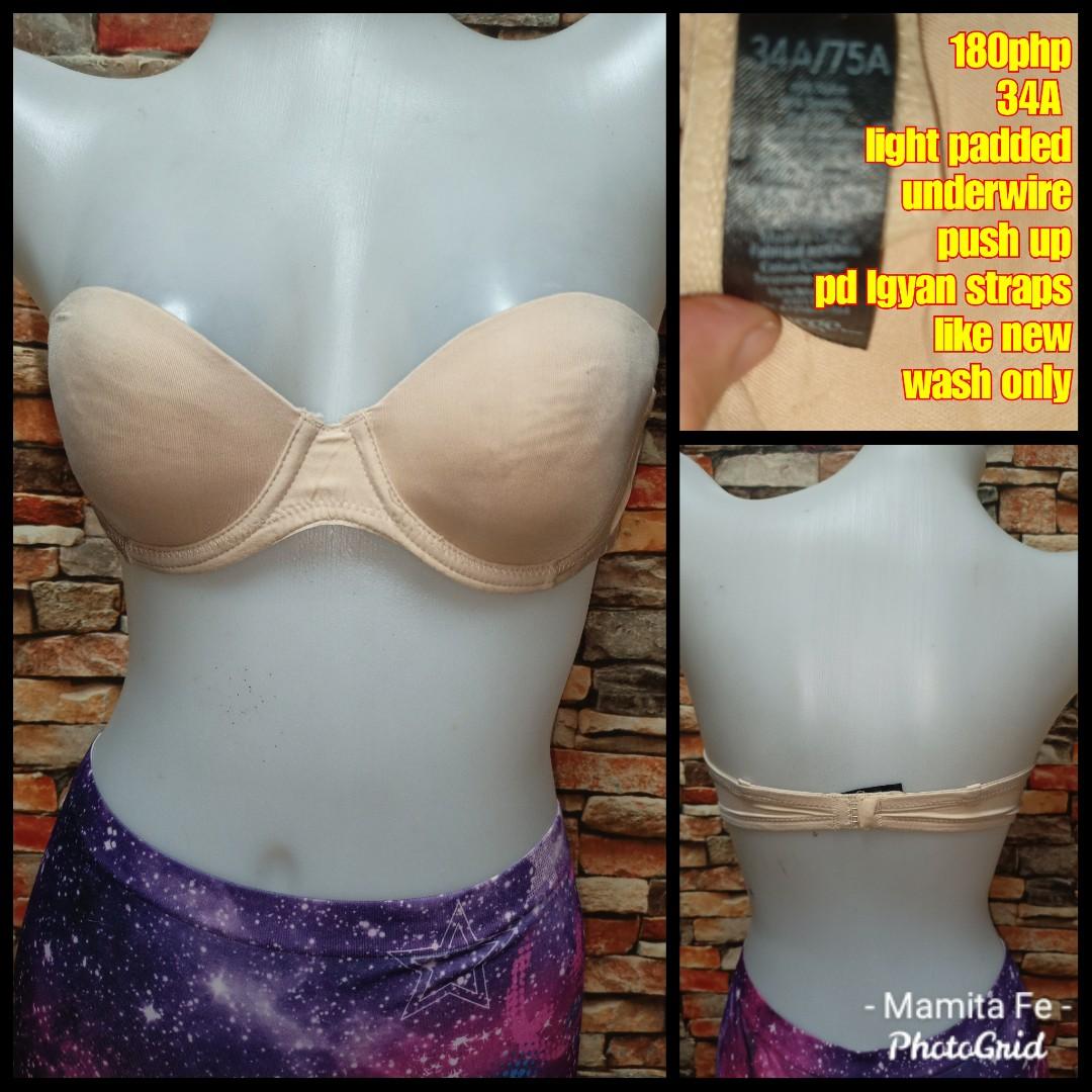 Personal collection push up bra 34A, Women's Fashion, Undergarments &  Loungewear on Carousell