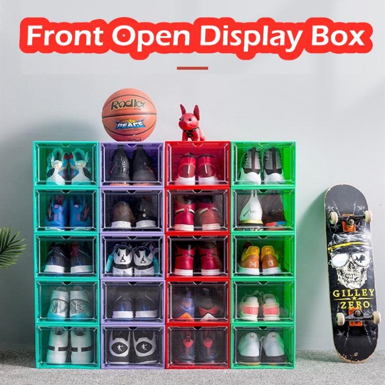 Front open shoe box clearance