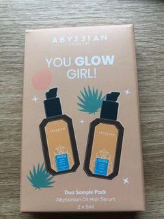 Abyssian Haircare You Glow Girl duo sample pack