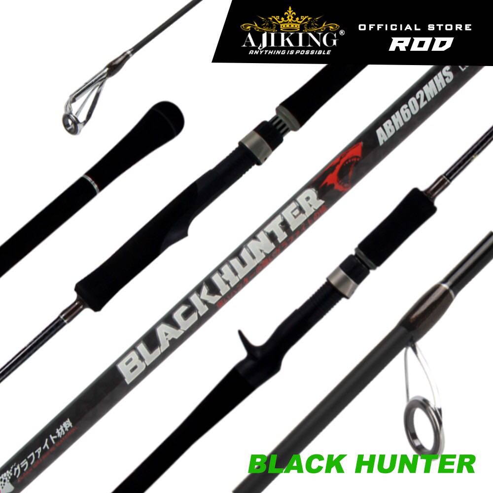 Ajiking Black Hunter Spinning Fishing Rod Heavy