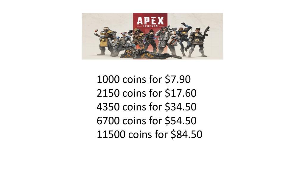 Apex Legends Coins Top Up, Video Gaming, Gaming Accessories, Game Gift ...