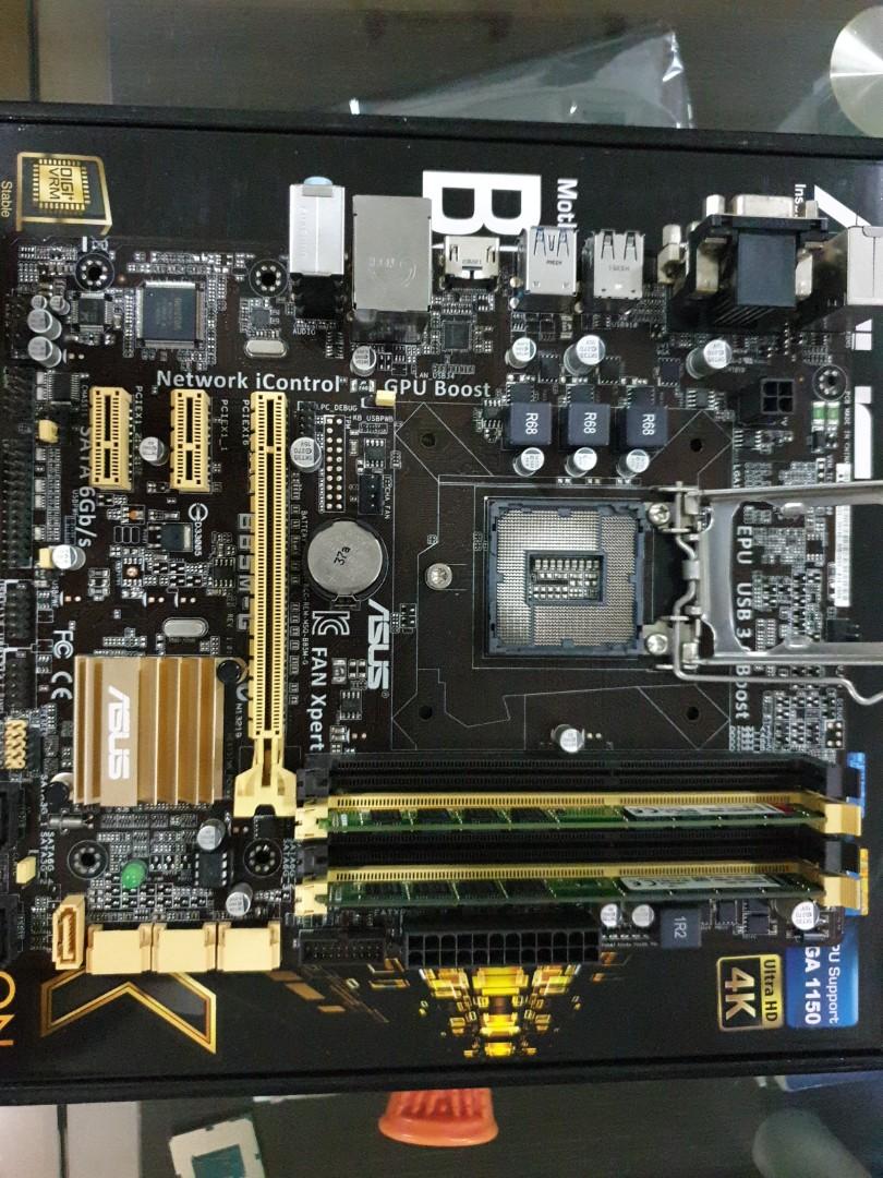 Asus B85MG Motherboard mATX LGA1150 Intel, Computers & Tech, Parts