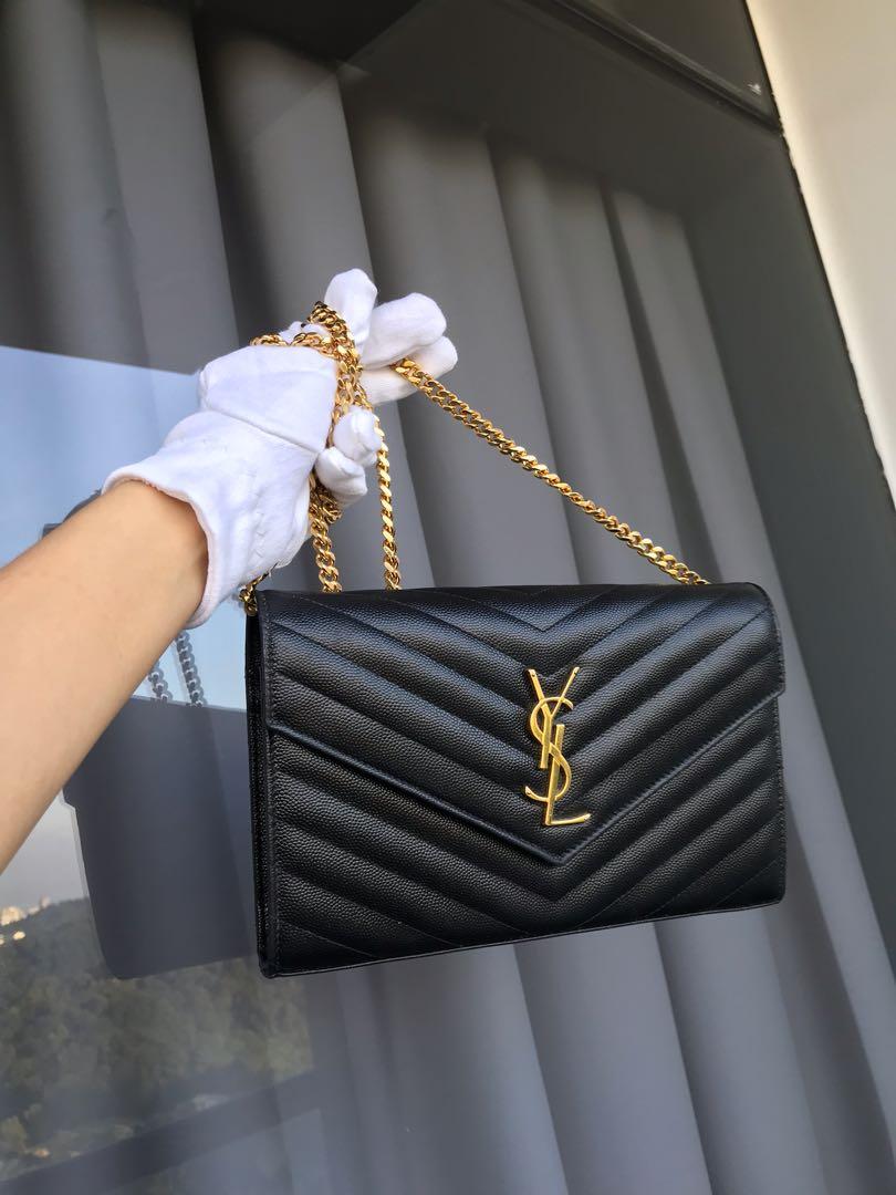 Ysl wallet on chain 9 outlet