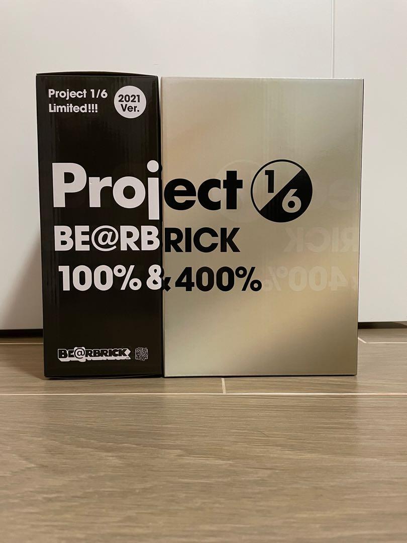 Bearbrick project 1/6 100％ & 400％ CLEAR CHROME Ver.／ BLACK