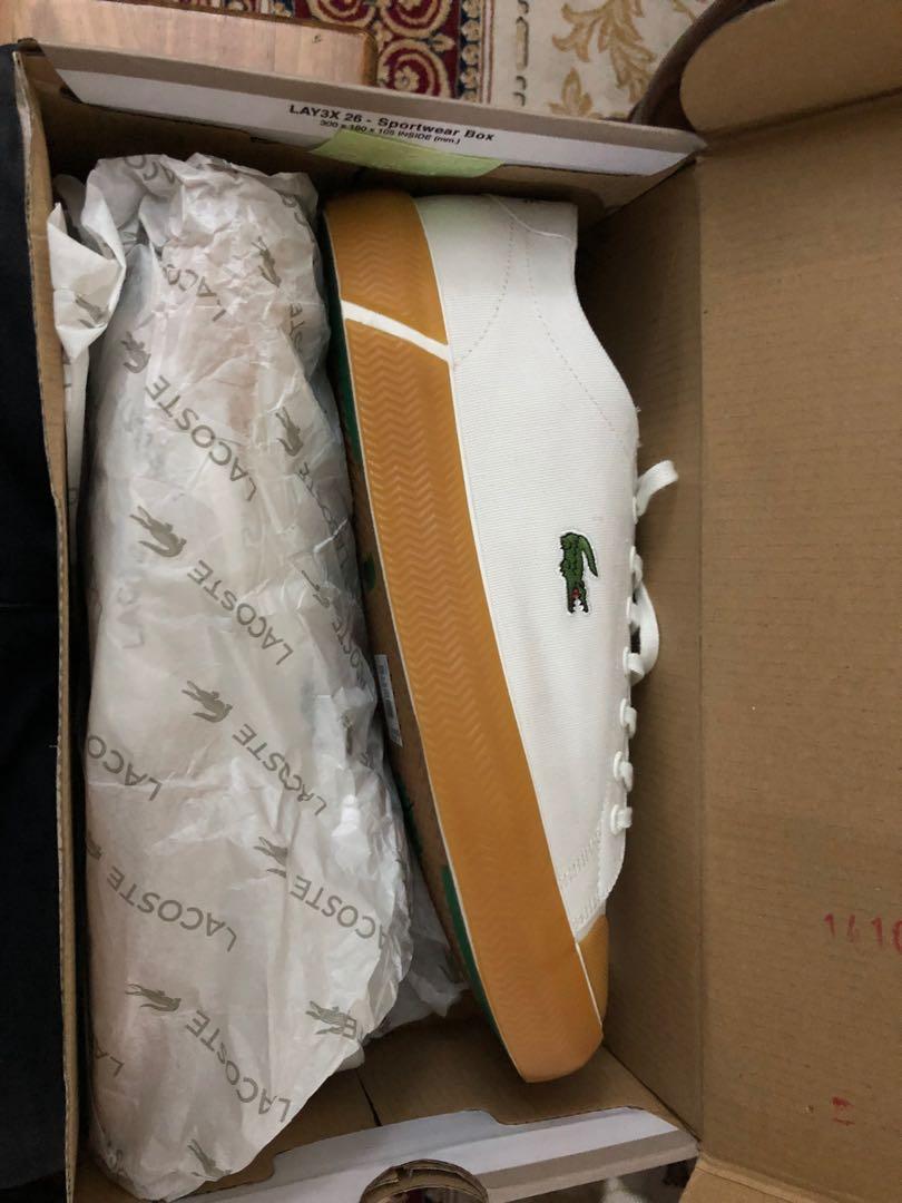BNIB)Lacoste Gripshot 120 6 CMA OFF WHT 