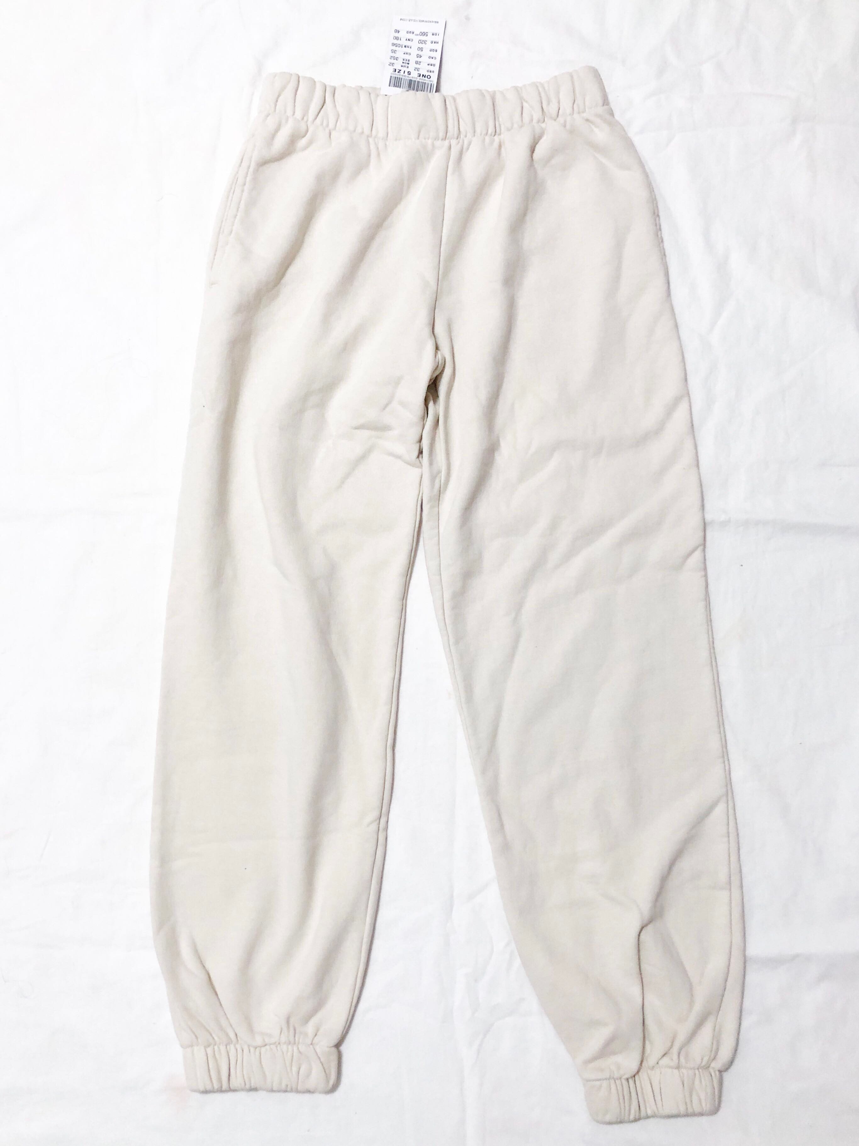 Brandy melville cream rosa sweatpants Women s Fashion Bottoms