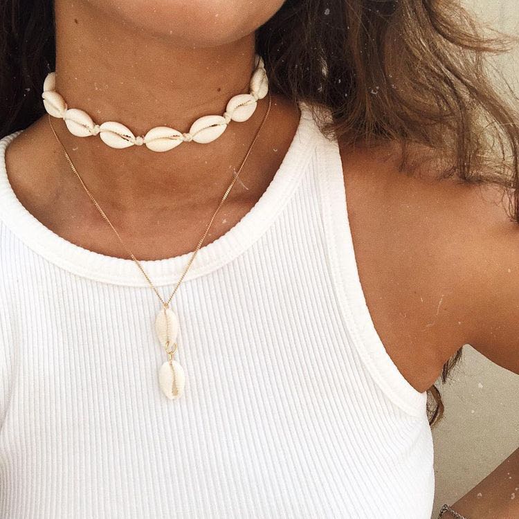 Brandy melville shell necklace outlet