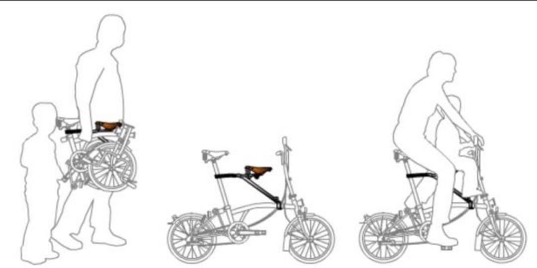 Brompton Original Pere Child Seat, Sports Equipment, Bicycles & Parts