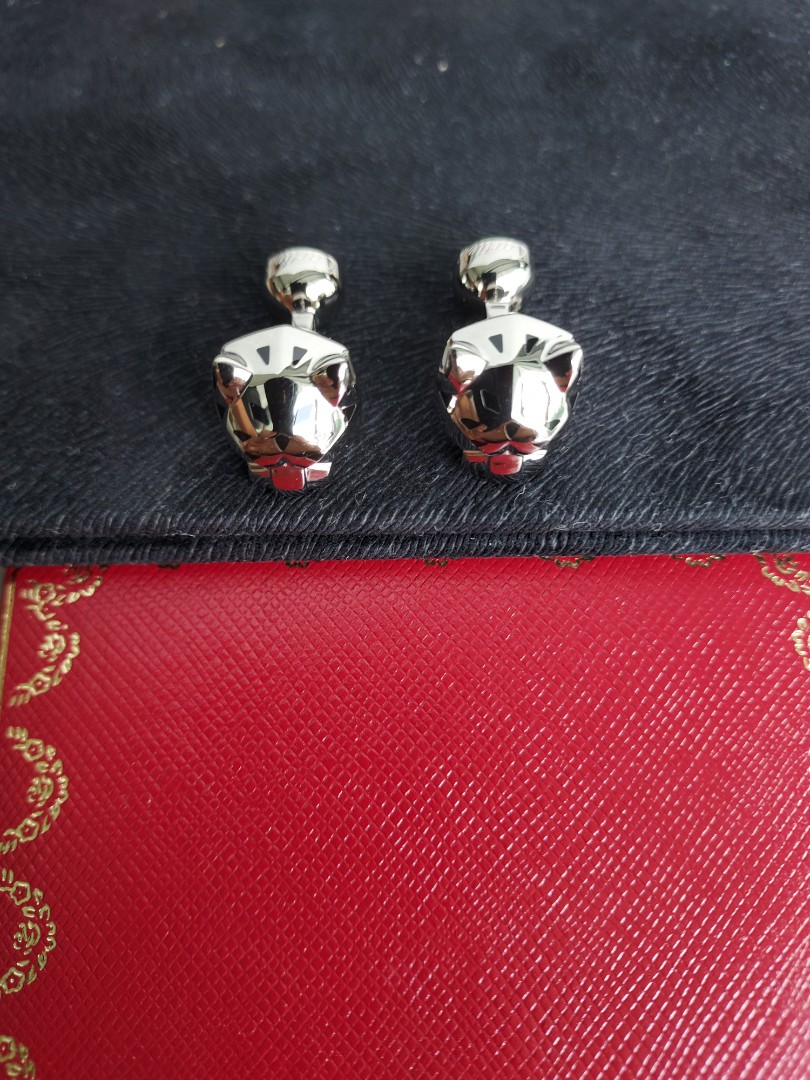 Cartier panther shop cufflinks