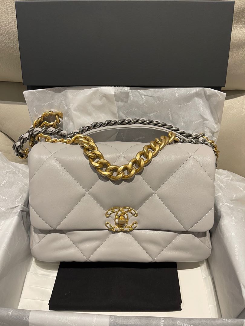 Chanel 19 flap bag 30cm clearance