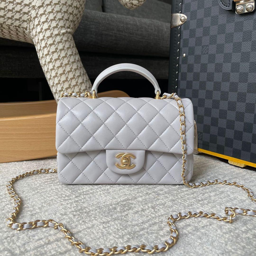 Chanel Mini Rectangular Handle, Luxury, Bags & Wallets on Carousell