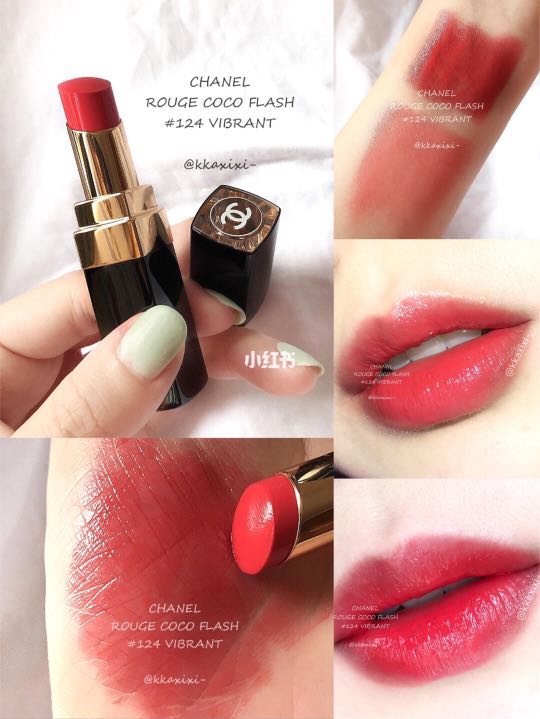 Chanel Rouge Coco Flash #124 Vibrate, 美容＆個人護理, 健康及美容