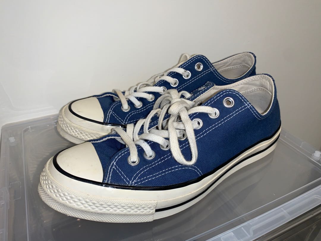 CONVERSE 1970 BLUE 帆布鞋板鞋滑板休閒潮流#酷玩時尚, 他的時尚, 鞋, 運動鞋在旋轉拍賣