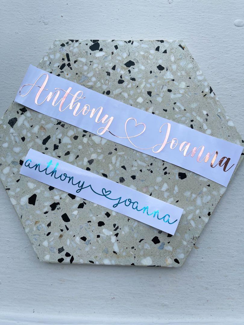 150 Sparkle Silver Personalized Waterproof Name Stickers 0.9 x 2.2 cm Labels 