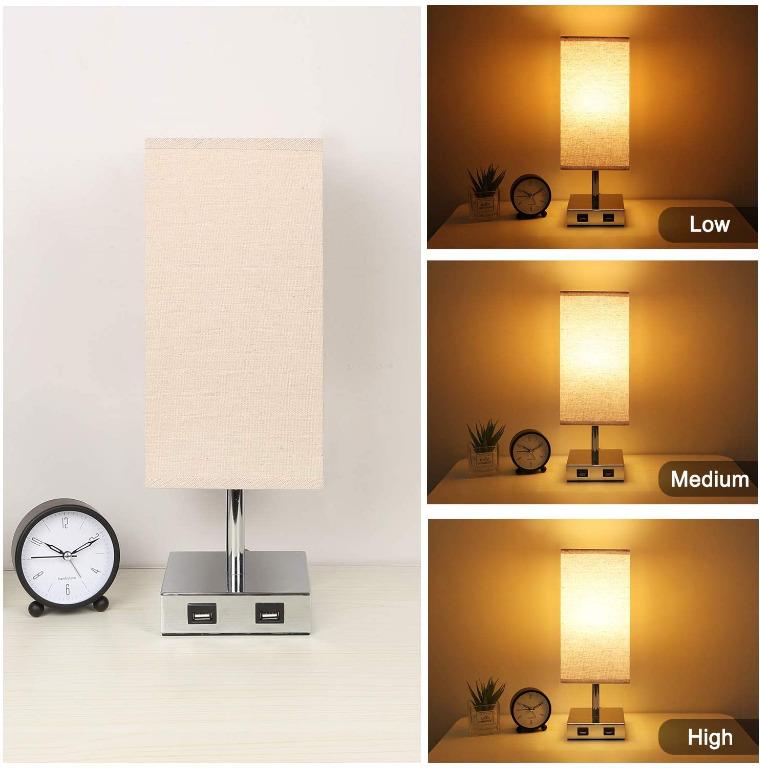 Way Dimmable Lamp Modern Touch Lamps, Equip Your Space Functional Tablet Organizer Desk Lamp