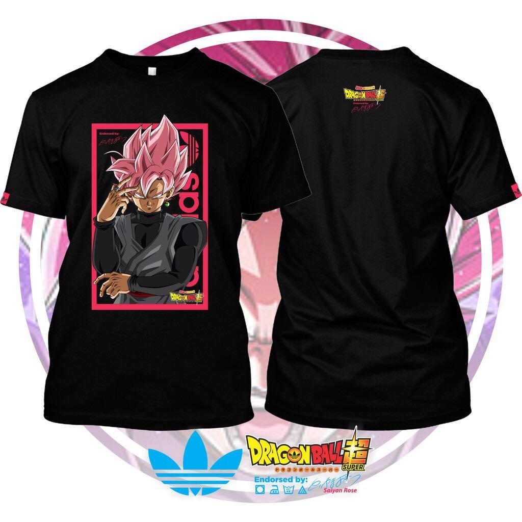 Dragonball Goku Black Adidas Edition T shirt Promo Collection Saiyan Rose