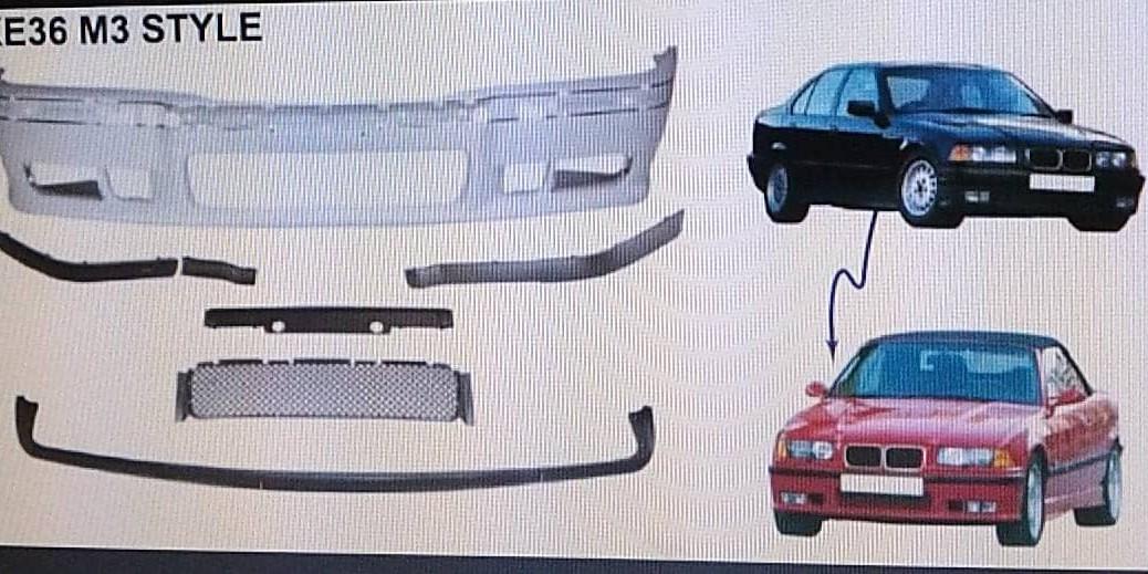 E36 M3 Front Bumper Complete Set, Auto Accessories on Carousell