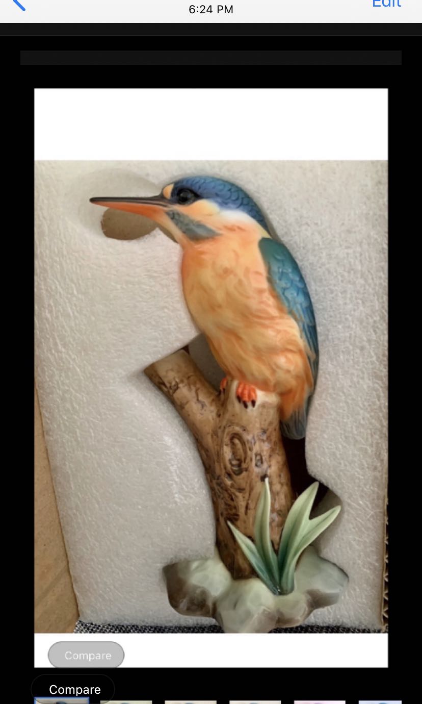 Franz Porcelain Collection. Kingfisher. Rare. Limited edition, Hobbies