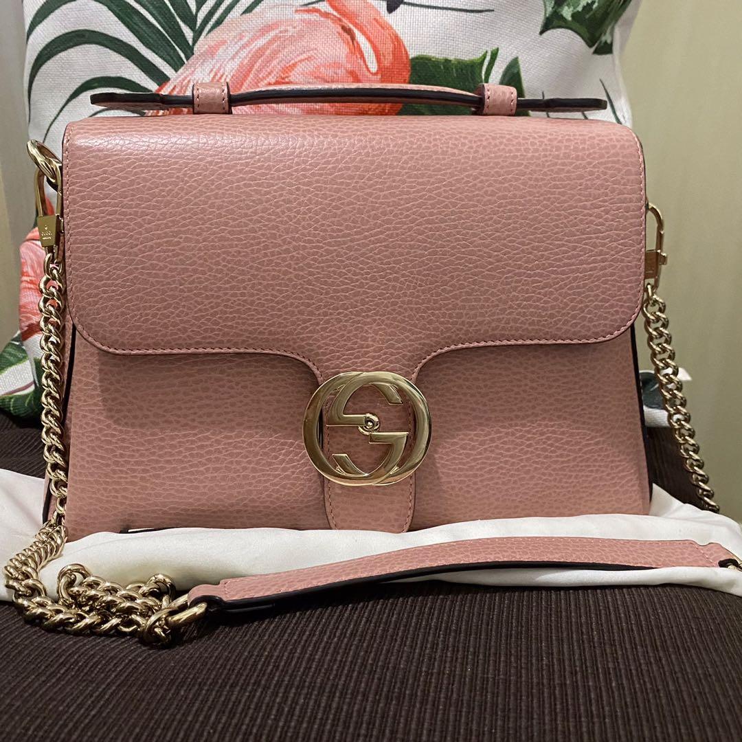 Gucci Interlocking Top Handle Bag, Luxury, Bags & Wallets on Carousell