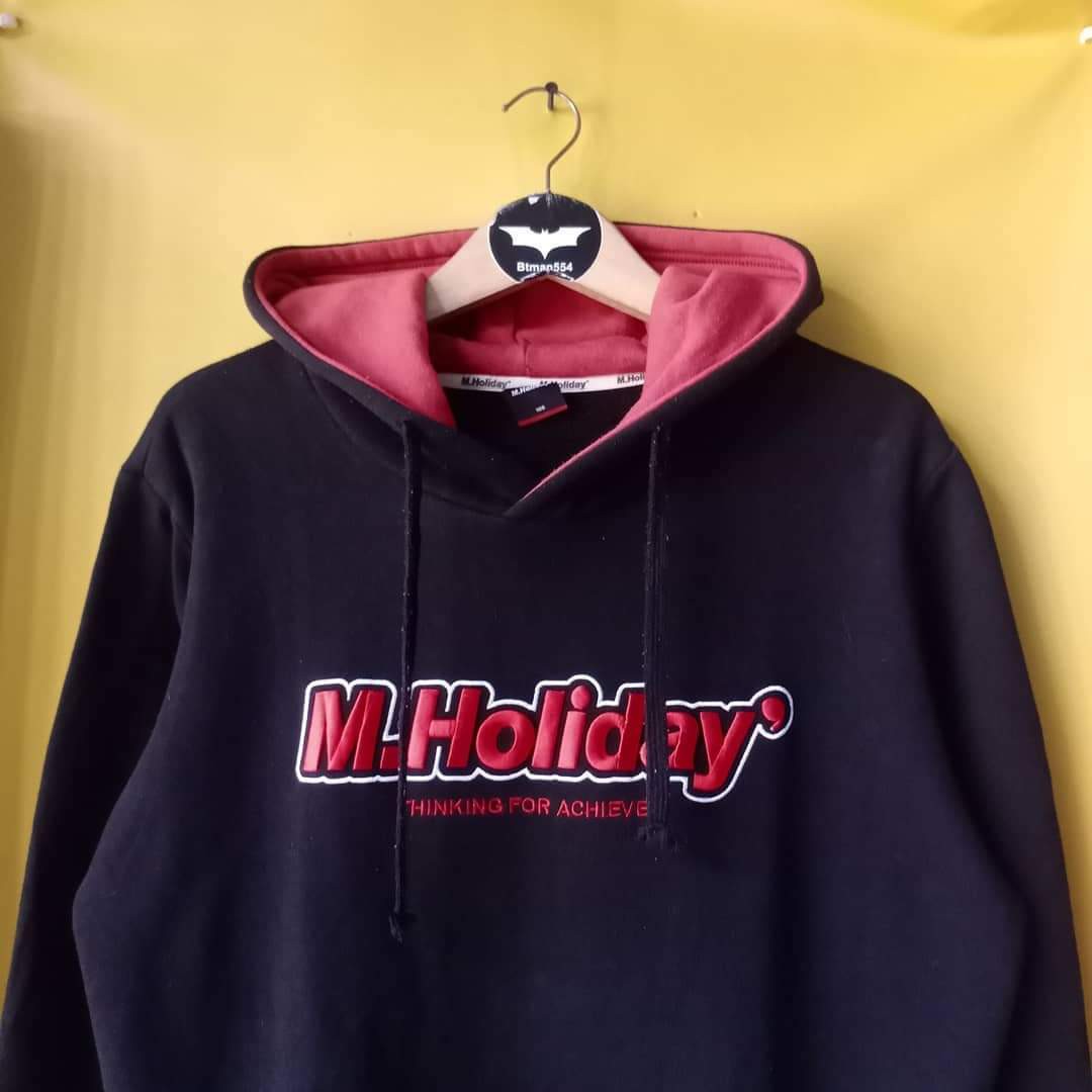 HOODIE M HOLIDAY, Fesyen Pria, Pakaian 