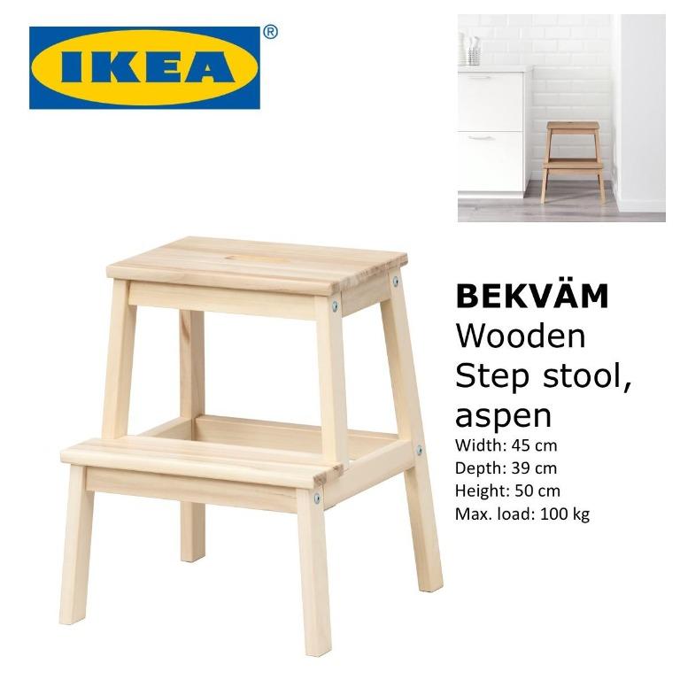 Bekvam stool dimensions hot sale