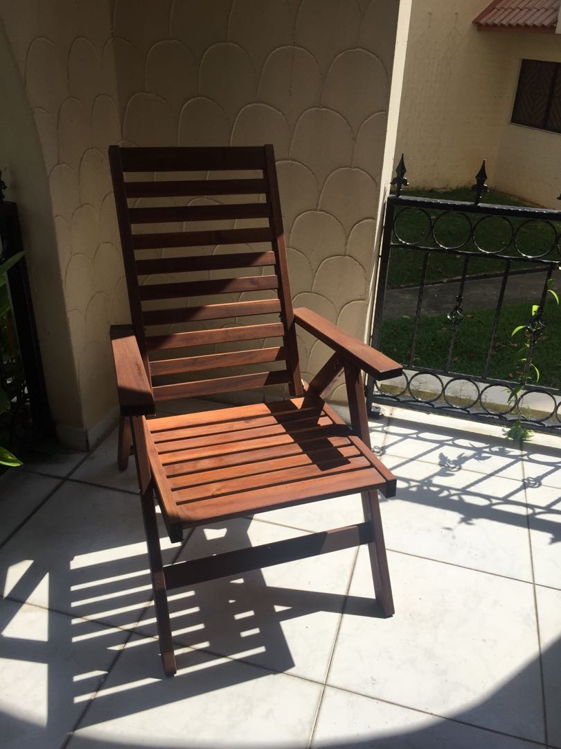 IKEA foldable patio chair, Furniture & Home Living, Outdoor Furniture