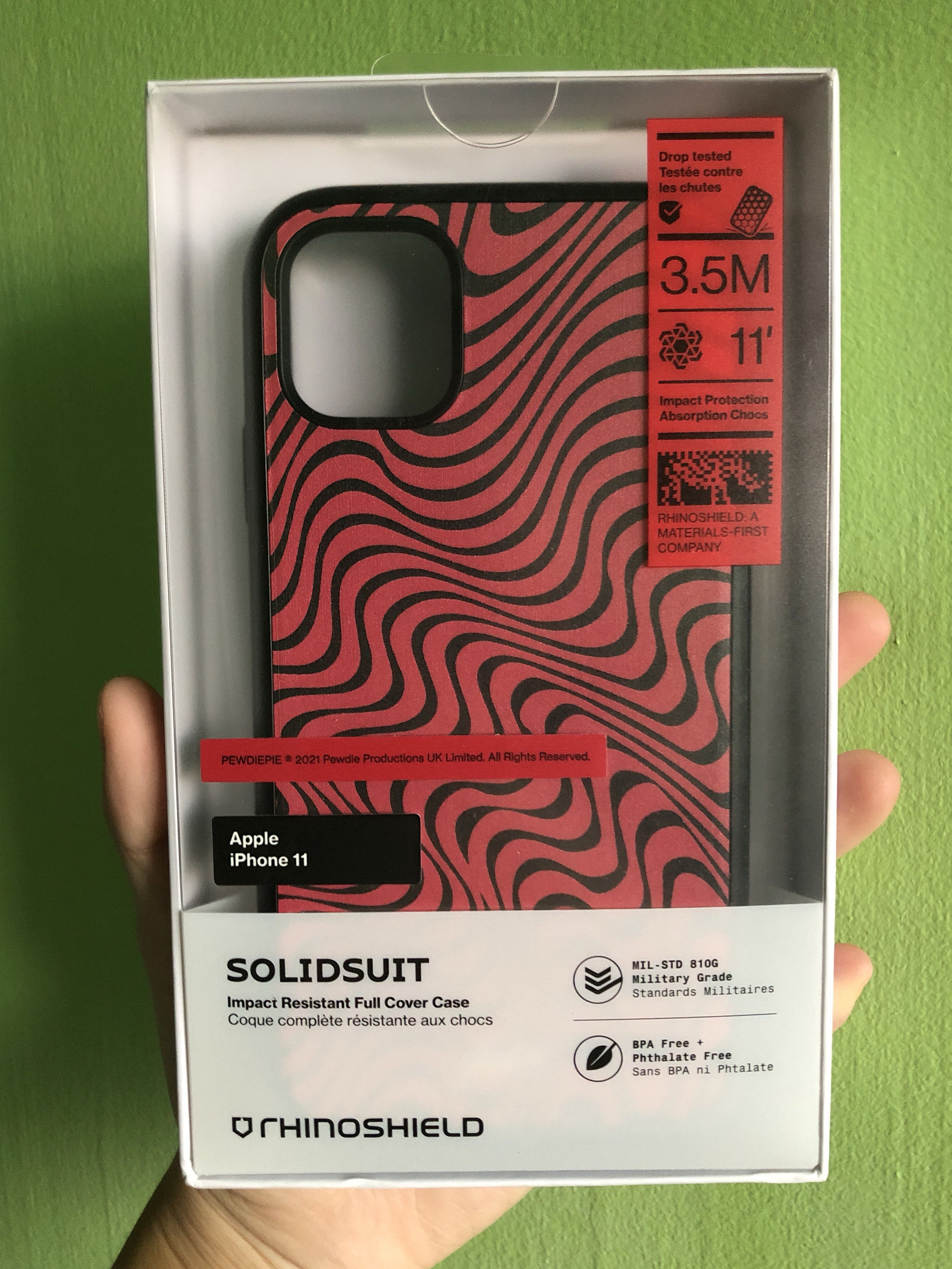 iPhone 11 Pewdiepie Rhinoshield Solidsuit Case, Mobile Phones & Gadgets,  Mobile & Gadget Accessories, Cases & Sleeves on Carousell