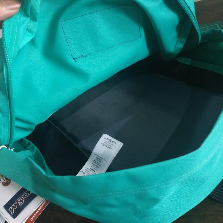 JanSport Superbreak Varsity Green Fesyen Pria Tas Dompet