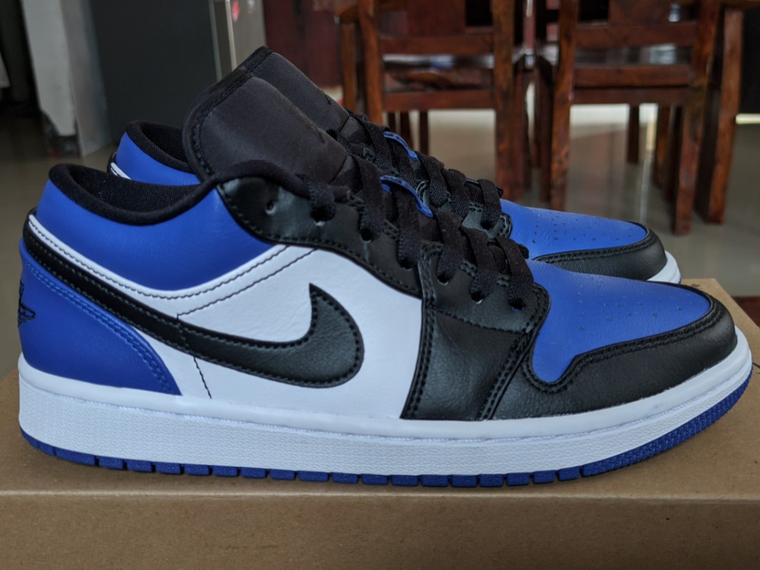 Jordan 1 Low Royal Toe, Men's Fashion 