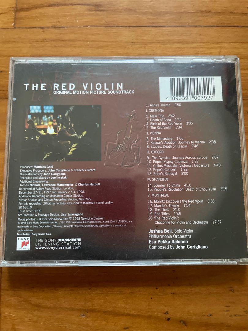 Joshua Bell The Red Violin Soundtrack CD, Hobbies & Toys, Music & Media